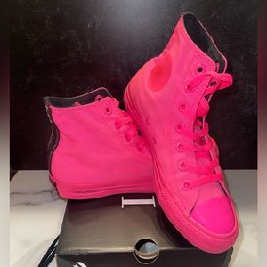 Converse x OPI Chuck Taylor All Star Unisex HI Top Hyper Pink Colorway